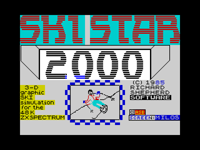 Ski Star 2000 — ZX SPECTRUM GAME