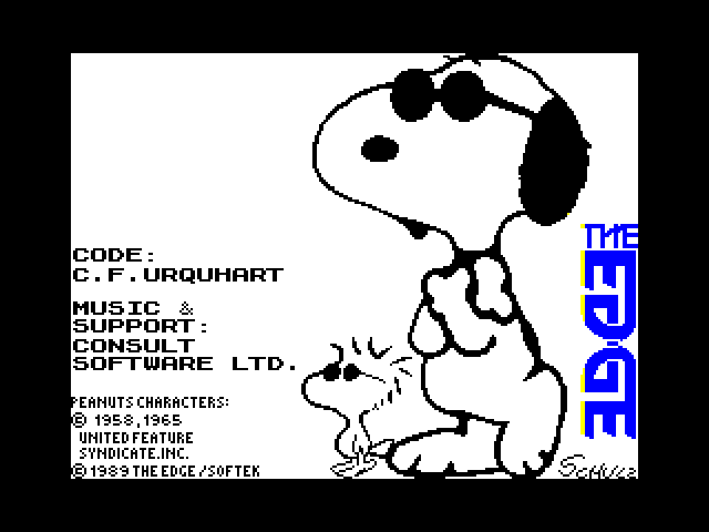 Snoopy — ZX SPECTRUM GAME ИГРА