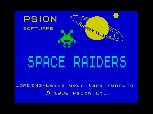 Space Raiders — ZX SPECTRUM GAME ИГРА