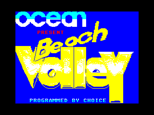 Beach Volley — ZX SPECTRUM GAME