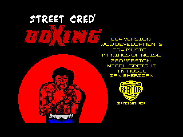 Street Cred' Boxing — ZX SPECTRUM GAME