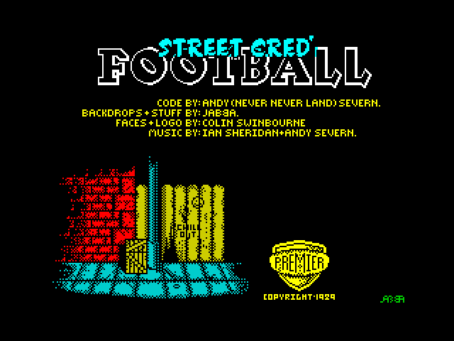 Street Cred' Football — ZX SPECTRUM GAME ИГРА