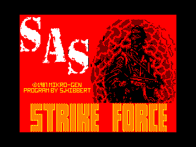 Strike Force SAS — ZX SPECTRUM GAME ИГРА