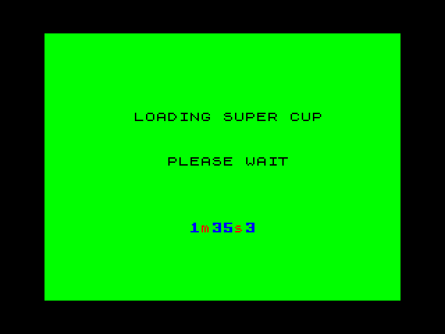 Super Cup Football — ZX SPECTRUM GAME