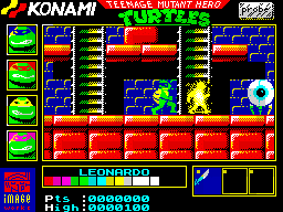 Teenage Mutant Hero Turtles — ZX SPECTRUM GAME