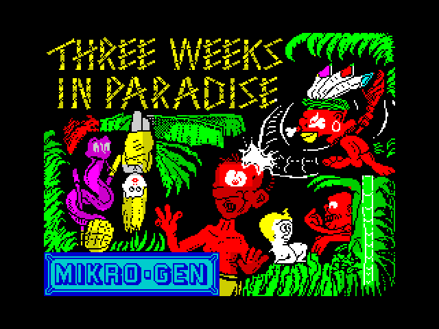 Three Weeks in Paradise — ZX SPECTRUM GAME