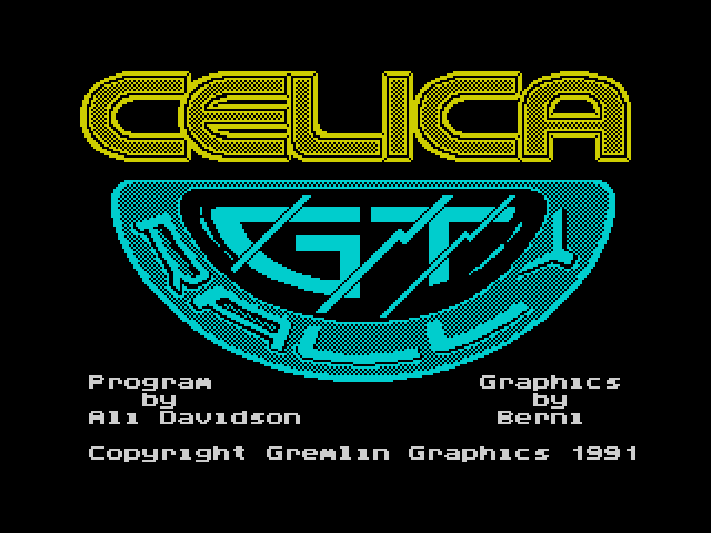 Toyota Celica GT Rally — ZX SPECTRUM GAME