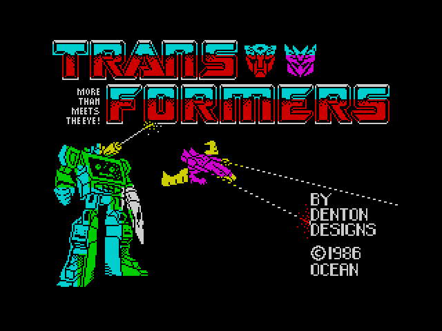 The Transformers — ZX SPECTRUM GAME