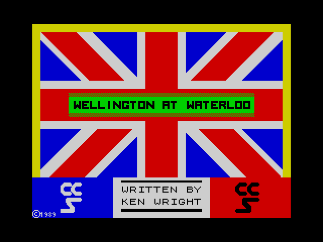 Wellington at Waterloo — ZX SPECTRUM GAME ИГРА