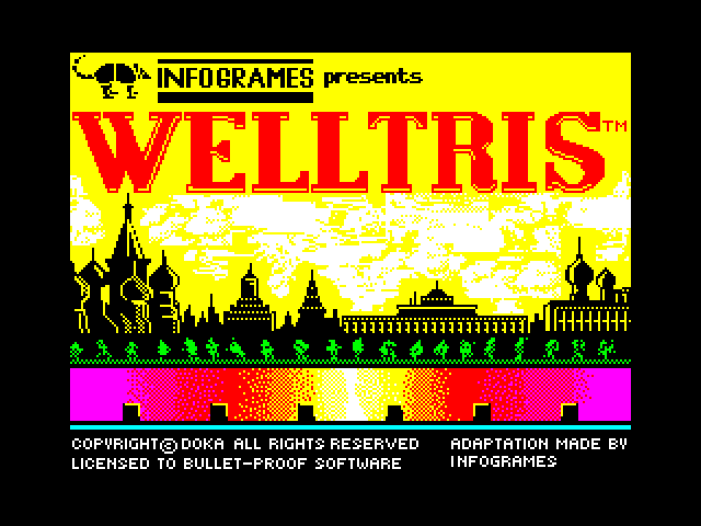 Welltris — ZX SPECTRUM GAME ИГРА