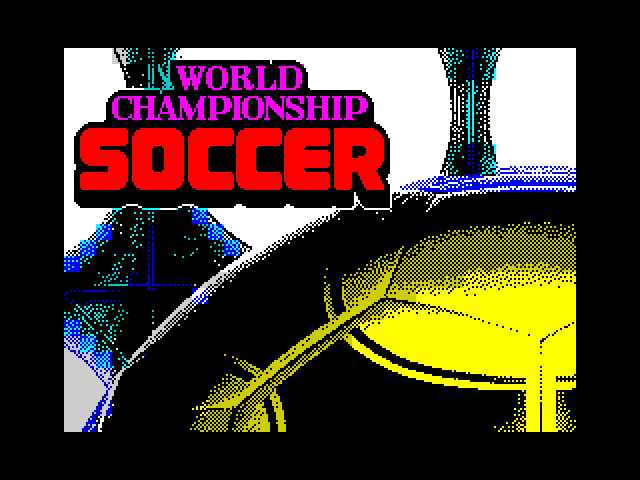 World Championship Soccer — ZX SPECTRUM GAME