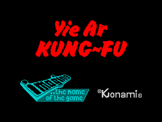 Yie Ar Kung-Fu — ZX SPECTRUM GAME