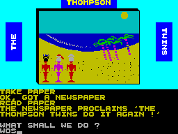 The Thompson Twins Adventure — ZX SPECTRUM GAME