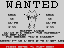 The Wild Bunch — ZX SPECTRUM GAME