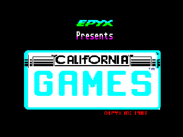 California Games — ZX SPECTRUM GAME ИГРА