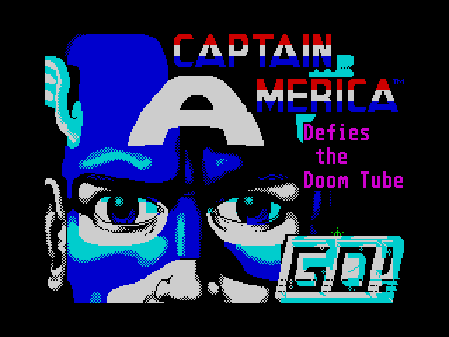 Captain America in the Doom Tube of Dr Megalomann — ZX SPECTRUM GAME ИГРА