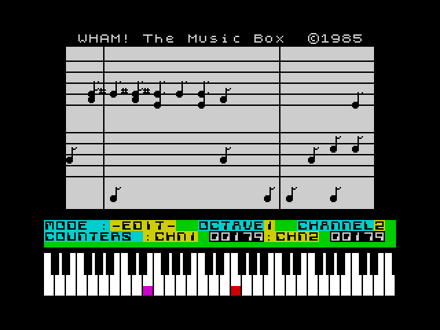 Wham! The Music Box — ZX SPECTRUM GAME ИГРА