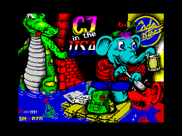 CJ in the USA — ZX SPECTRUM GAME