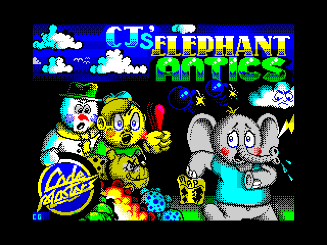 CJ's Elephant Antics — ZX SPECTRUM GAME ИГРА