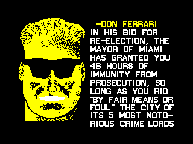 Miami Chase — ZX SPECTRUM GAME