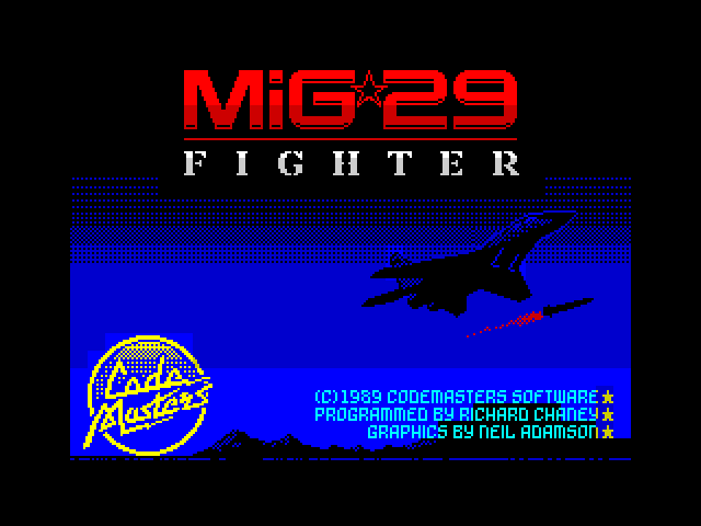Soviet Fighter MiG 29 — ZX SPECTRUM GAME