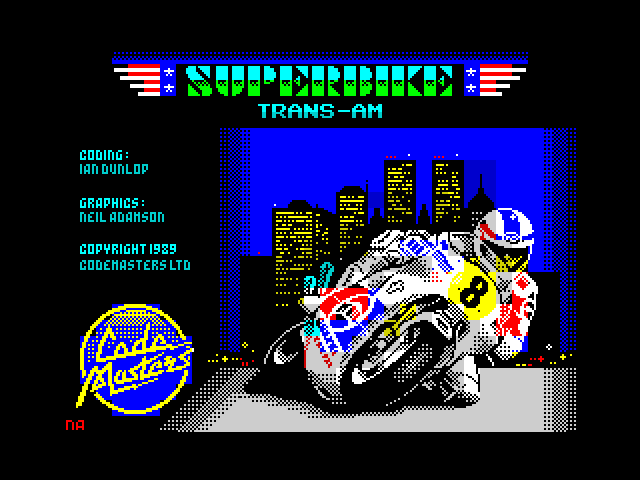 Super Bike TransAm — ZX SPECTRUM GAME