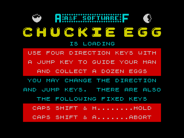 Chuckie Egg — ZX SPECTRUM GAME