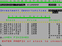 Inheritance — ZX SPECTRUM GAME Inheritance — ZX SPECTRUM GAME ИГРА